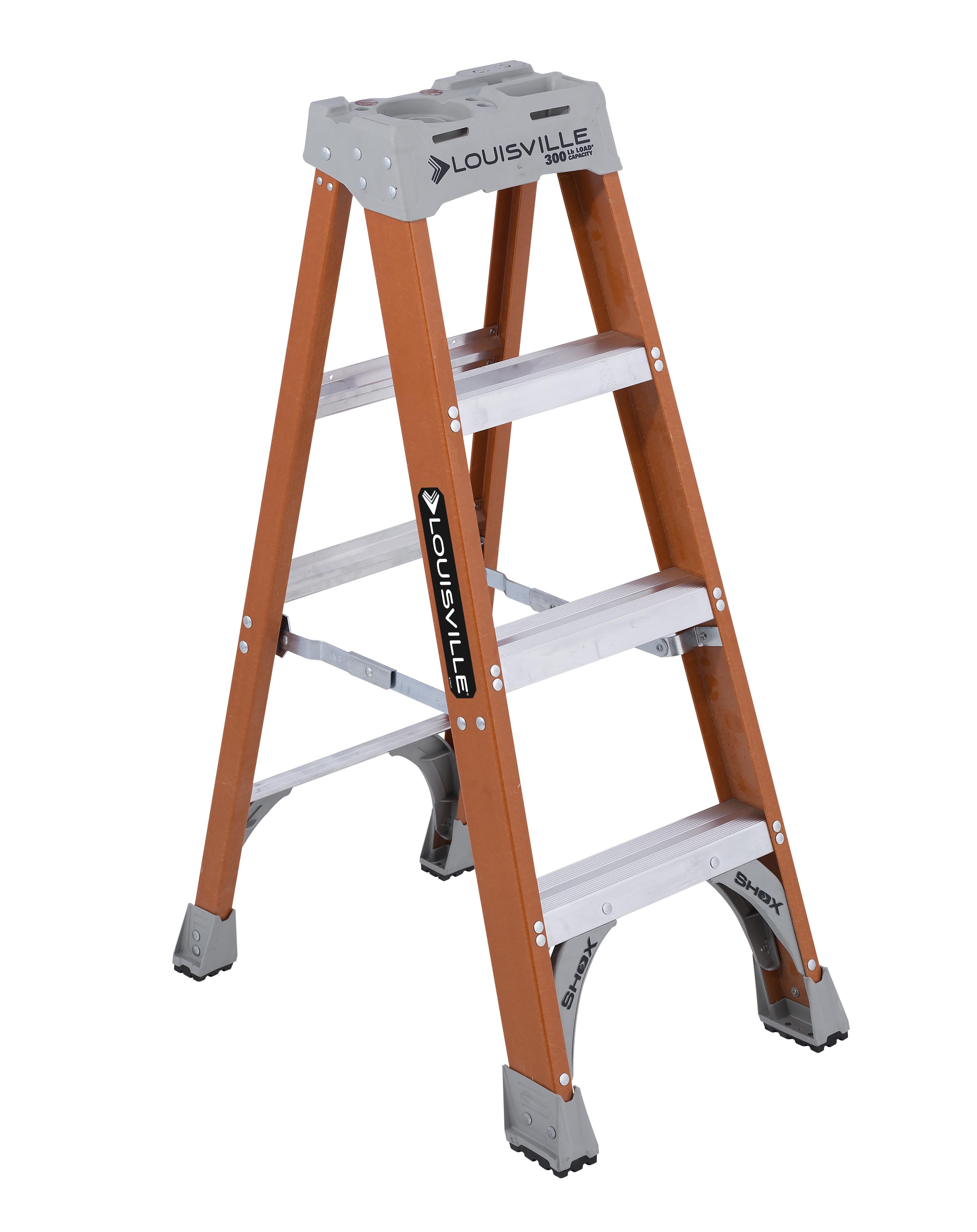 Product image for L-VIL. FS1504-L097 4FT FBRGLS STEP LADDER (MILLER ELECTRIC-WJAX)