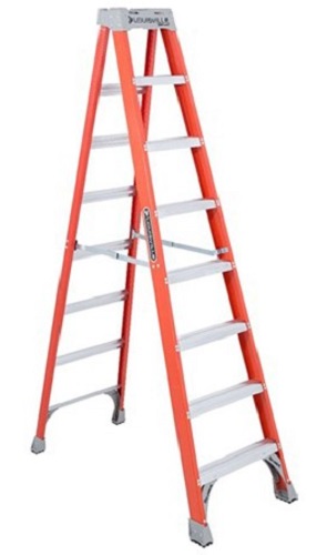 Product image for L-VIL. FS1508-L097 8FT FBRGLS STEP LADDER (MILLER ELECTRIC-WJAX)