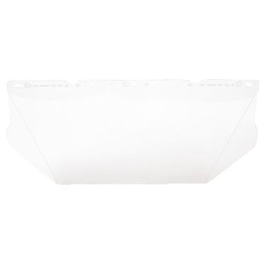 Product image for MSA Safety 10115836 V-Gard® Polycarbonate Contoured Visor, General Purpose, Clear (8" x 17" x .04")