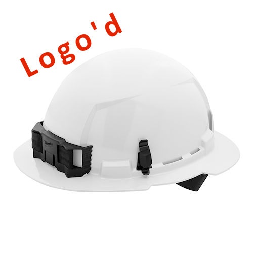 Product image for MILWAUKEE 48-73-1101C WHITE FULL BRIM HARD HAT TYPE 1 CLASS E CUSTOMIZATION NUMBER: CONFIGURATOR ID:
