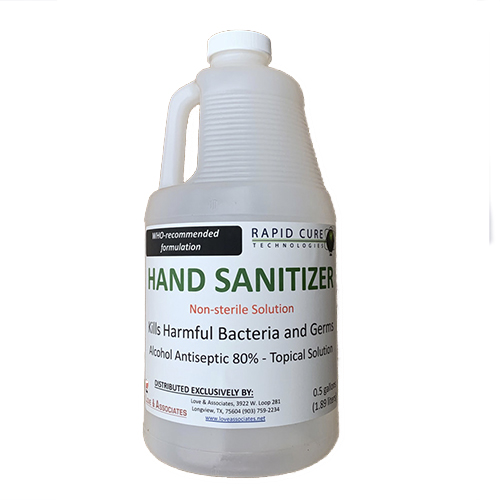 GENSAFTY RCT-01-1274-HS-.5 1/2 GAL HAND SANITIZER NO PUMP
