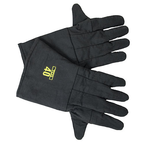 Product image for Oberon TCG40-GLOVE-REG 40 Cal TCG® Lightweight Arc Flash Gloves, Cat 4, 46 cal/cm², Black - Regular