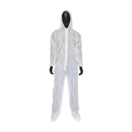 Product image for PIP U1600XXL SBP Coverall Hood & Boot, 2XLarge - White