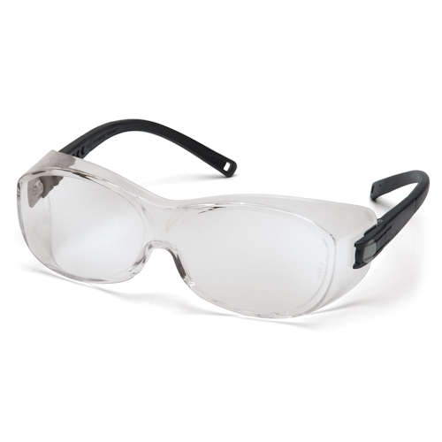 Product image for Pyramex S3510STJ OTS® Safety Glasses w/ Clear Anti-Fog Lens, Black Temples