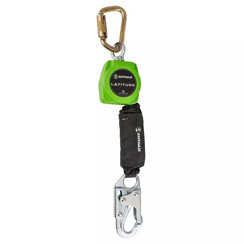 Product image for Safewaze 019-5044 Latitude 6' Single Web SRL: Carabiner, Snap Hook