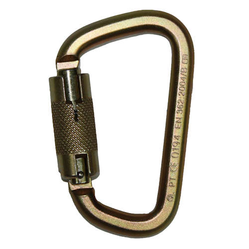 Product image for Safewaze FS1015 Steel Carabiner w/ Twist Lock