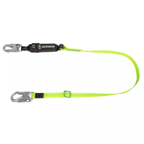 Product image for Safewaze FS560-AJ PRO 4'-6' Adjustable Energy Absorbing Lanyard: Snap Hook