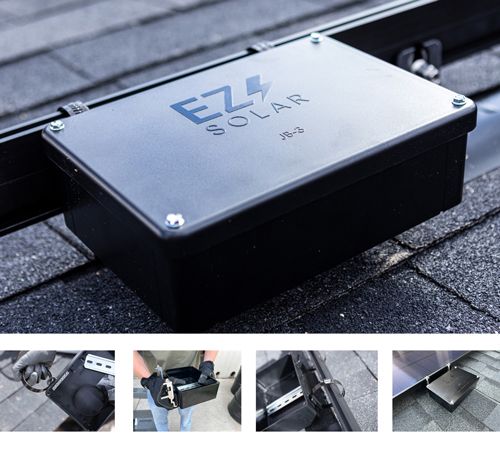 Product image for EZSOLAR JB-3 ROOFTOP PV JUNCTION BOX RAIL MOUNT