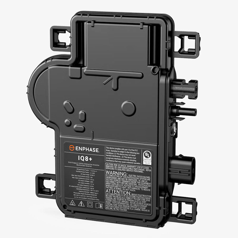 Enphase IQ8PLUS-72-M-US IQ8+ Microinverter w/ Integrated MC4 Connectors, 300 VA Peak Output Power, 235-440 Commonly Used Module Pairings