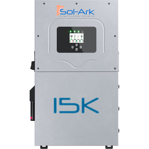Sol-Ark SA-LIMITLESS-15K 15kW 120/240/208V-3P 48V Hybrid All-in-One Stackable Inverter, NEMA-3R