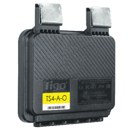 Product image for Tigo TS4-A-O Module Level Power Electronics (MLPE), 1000VUL,TUV, 1.2M Cable, MC4 461-00252-32