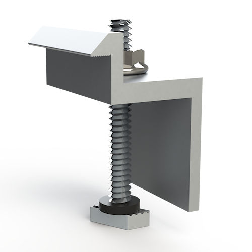 Product image for Unirac 302024C SolarMount End-Clamp CLR AL, fits 50mm-51mm (1.97"-2.00") - Clear Anodized Aluminum