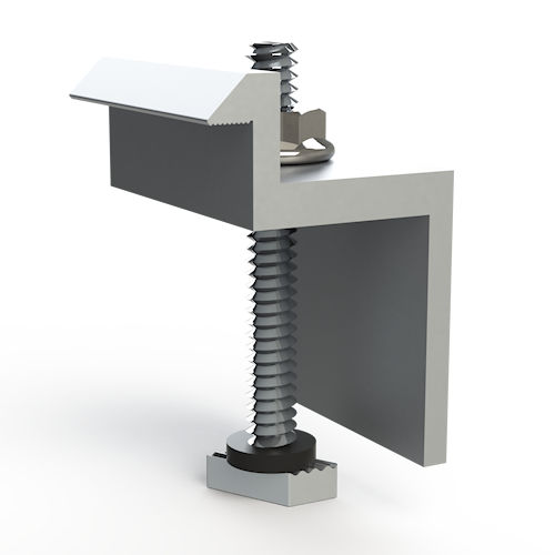 Product image for Unirac 302026C SolarMount End-Clamp CLR AL, fits 39mm-41mm (1.54"-1.61") - Clear Anodized Aluminum