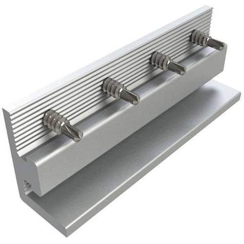 Product image for Unirac 303018C SolarMount BND Splice Bar, Serrated, Clear Anodized Aluminum