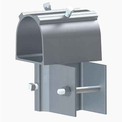 Product image for Unirac 403211C 2" Large Array Front Cap, Mill Finsh Aluminum