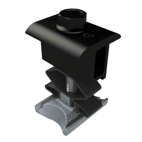 Product image for Unirac CCLAMPD1 NXT UMOUNT® Combo Clamp, Dark Bronze Anodized (Black)