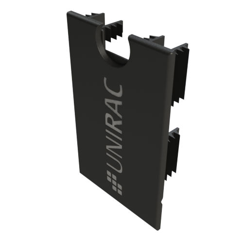 Unirac GFT-CAP Ground Fixed Tilt Rail End Cap, UV-Black