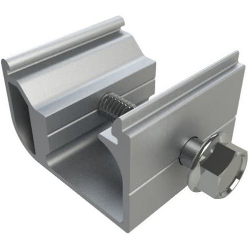 Product image for Unirac SHCLMPM2 NXT UMOUNT® Stronghold Rail Clamp, Mill Finish Aluminum