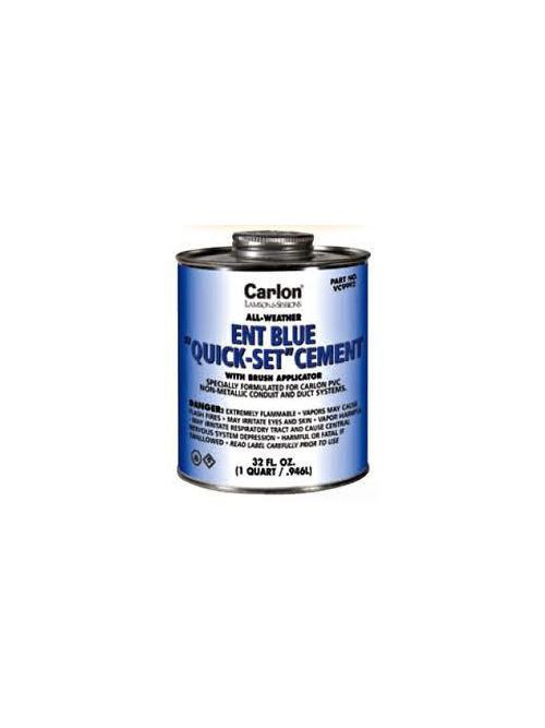 Product image for 1 Quart Quick Set Clear PVC Cement