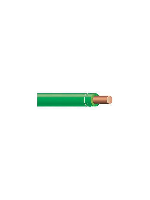 Product image for THHN 10 AWG Solid Copper Green 1000 Foot Reel Cable