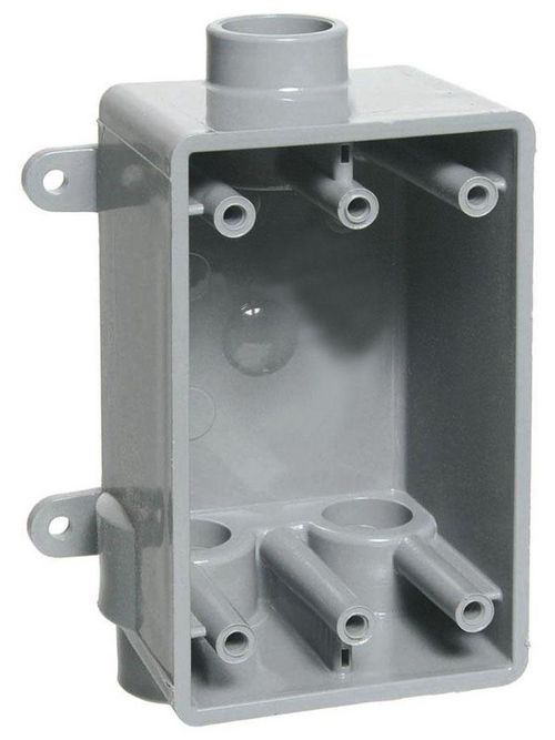 Product image for 1 Inch FSCC Style PVC Gang Box with Lugs