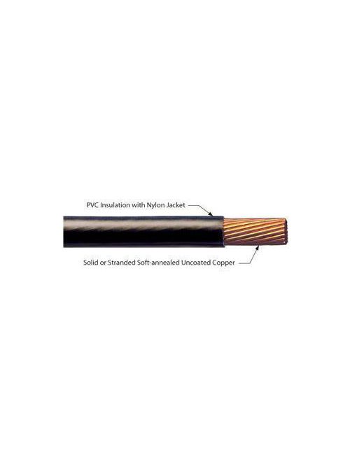 Product image for United Copper 325370 10 AWG Stranded 500 Foot Reel Black Copper THHN Building Wire