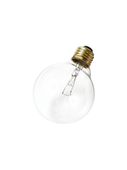 Product image for Satco S3450 100W G25 Incandescent; Clear; 3000 Average rated hours; 1330 Lumens; Medium base; 120 Volt
