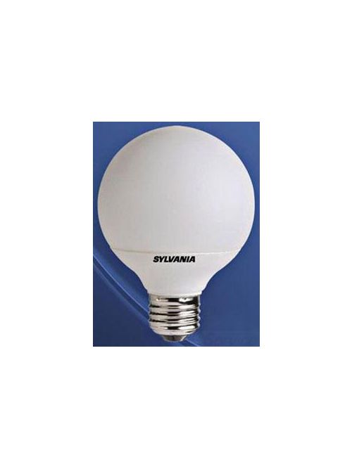 Product image for Sylvania 29414 9 W 82 CRI 2700 K 500 lm Medium Globe Base G25 Electronic Compact Fluorescent Lamp