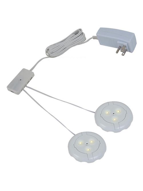 Product image for Sea Gull Lighting 98852SW-15 2-Lamp 9.5 W 12 Volt White LED Disk Lighting Kit
