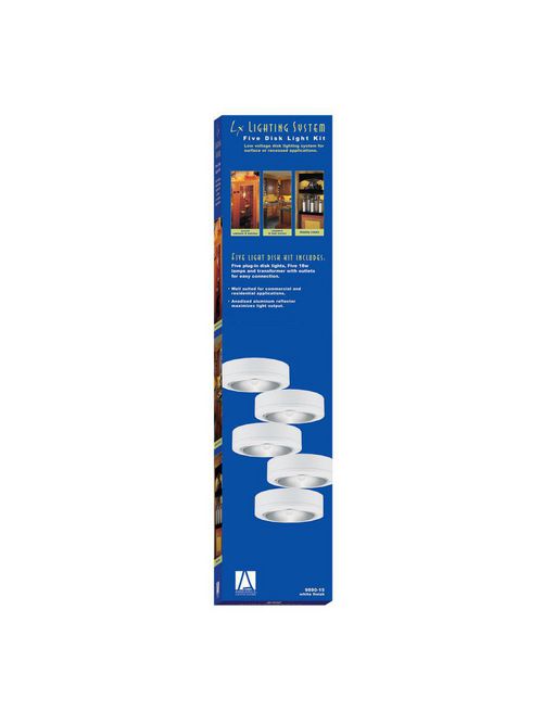 Product image for Sea Gull Lighting 9890-15 5-Lamp White Disk Lighting Kit