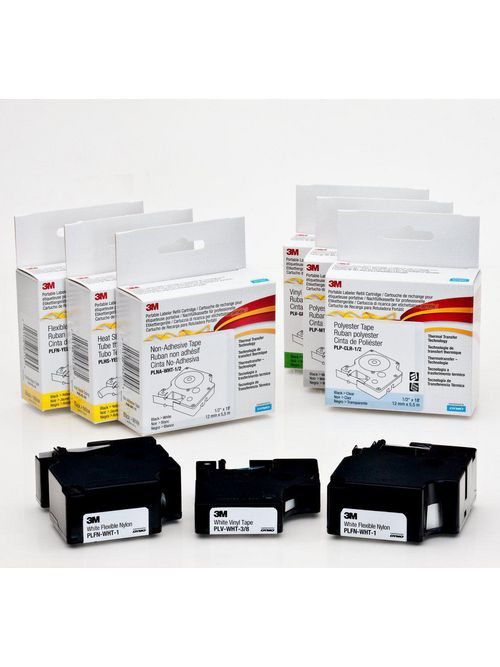 Product image for 3M PLV-WHT-RED-1 3M Portable Labeler Refill Cartridge PLV-WHT-RED-1