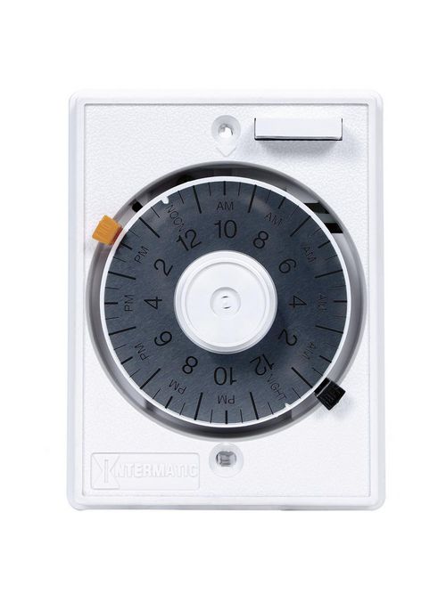 Product image for Intermatic E1010C 24 Hour 125 VAC 60 Hz 15 Amp Heavy Duty Mechanical In-Wall Timer