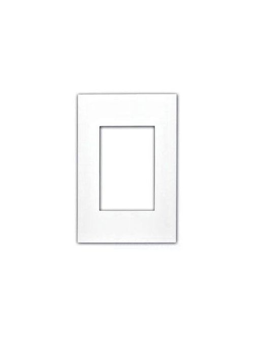 Product image for Leviton ACWP1-W 1-Gang White Thermoplastic Snap-On Screwless Wallplate