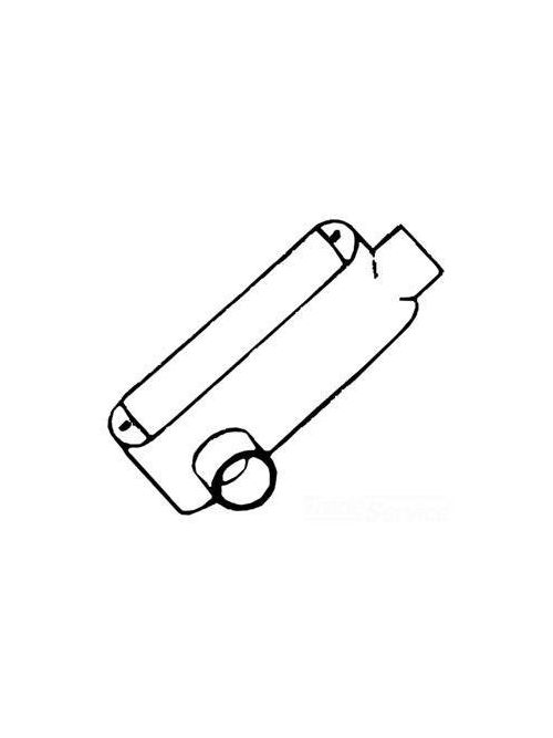 Product image for Mulberry 11823 1" Hub Electrostatic Powder Coated Die-Cast Aluminum Type LR Threaded Conduit Body