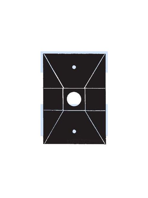 Product image for Mulberry 30351 Gray Powder Die-Cast Zinc 1-Hole Rectangular Heavy Duty Weatherproof Cover