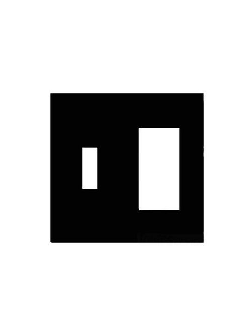 Product image for Mulberry 30457 2-Gang Powder Coated Solid Aluminum Switch/GFI Receptacle Self-Closing Weatherproof Device Cover