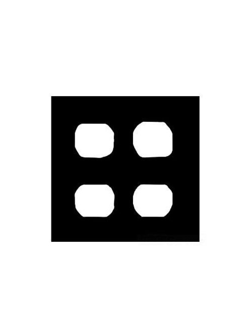 Product image for Mulberry 30458 2-Gang Powder Coated Solid Aluminum 2-Duplex Receptacle Self-Closing Weatherproof Device Cover