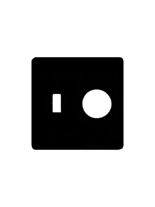 Product image for Mulberry 76512 2-Gang White Semi Gloss Steel 1-Toggle Switch 1-Single Receptacle Wallplate