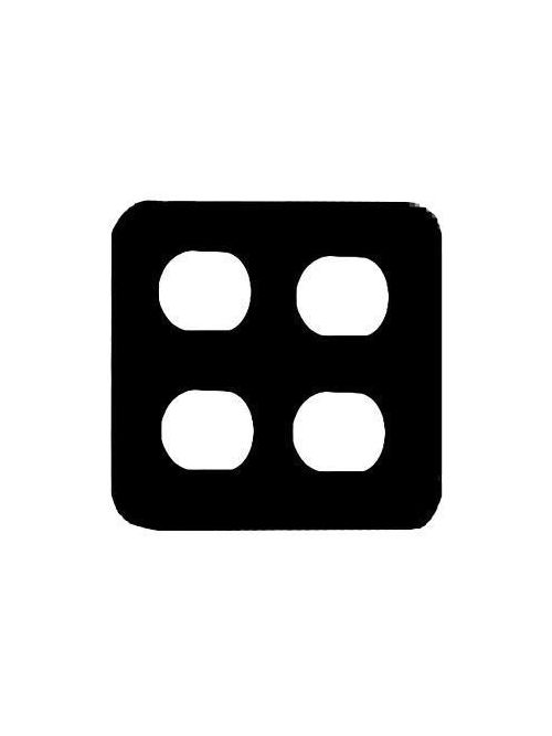 Product image for Mulberry 78102 2-Gang Brown Wrinkle Painted Steel 2-Duplex Receptacle Wallplate