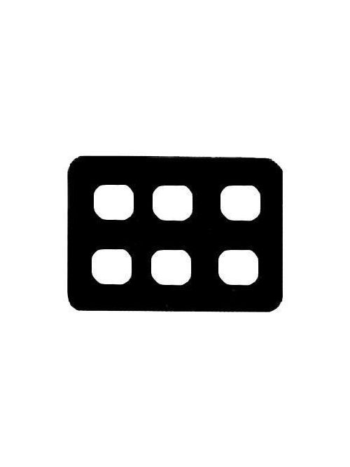 Product image for Mulberry 79103 3-Gang Wrinkle Ivory Painted Steel 3-Duplex Receptacle Wallplate