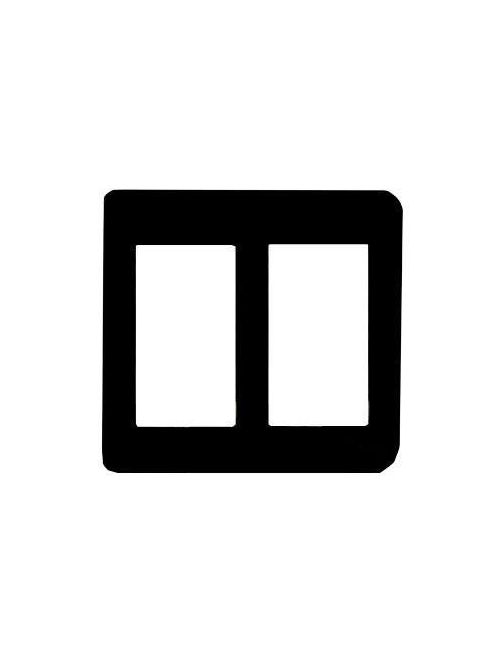 Product image for Mulberry 79402 2-Gang Ivory Wrinkle Steel 2-Block Duplex/GFI Receptacle Wallplate