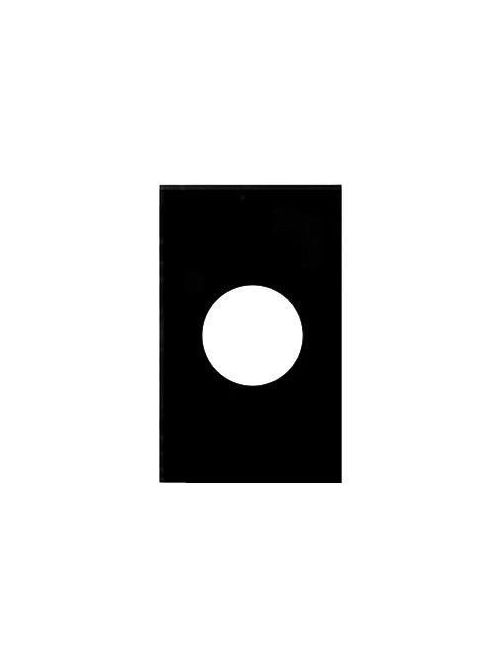 Product image for Mulberry 83091 1.405" 1-Gang Chrome Steel Plated Single Receptacle Wallplate