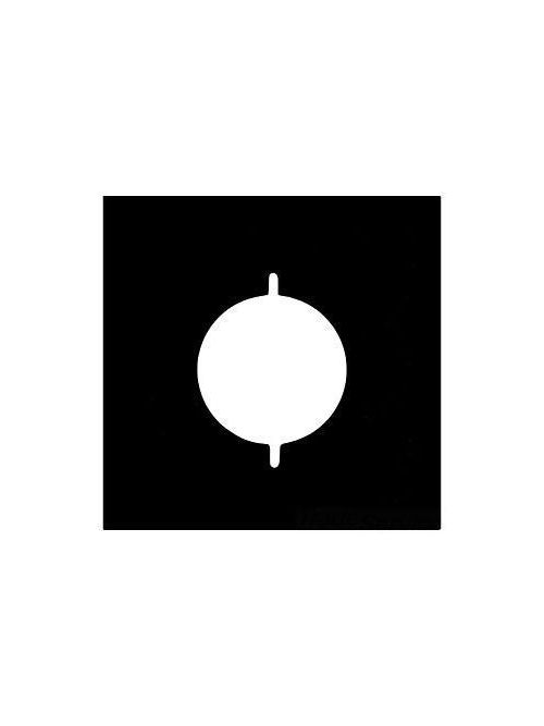 Product image for Mulberry 84222 2.215" 30/50 Amp 3-Wire 2-Gang Ivory Semi Gloss Cold Rolled Steel Range/Dryer Receptacle Wallplate