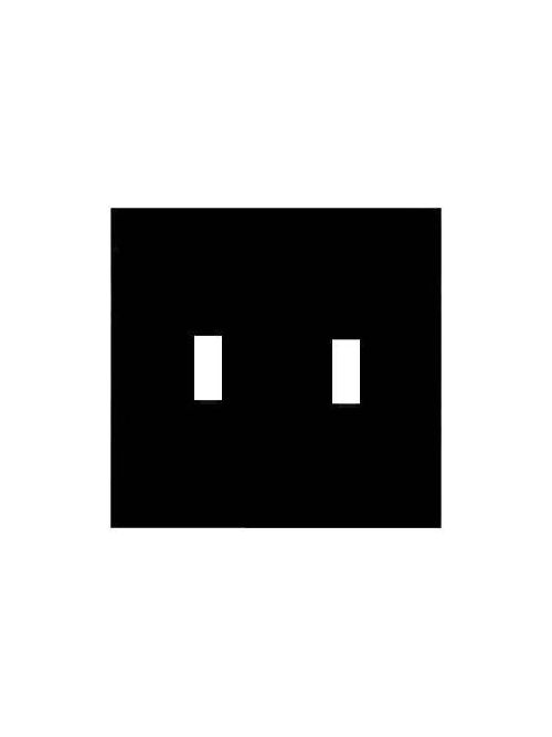 Product image for Mulberry 93072 2-Gang Satin 302 Stainless Steel 2-Toggle Switch Wallplate