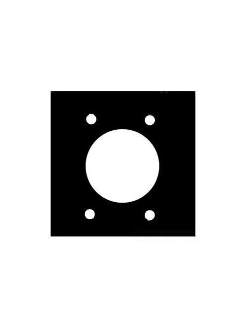 Product image for Mulberry 93227 2.125" 30/50 Amp 3-Wire 2-Gang Satin 302 Stainless Steel Range/Dryer Receptacle Wallplate