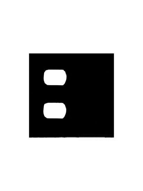 Product image for Mulberry 93542 2-Gang Satin 302 Stainless Steel 1-Duplex Receptacle 1-Blank Wallplate