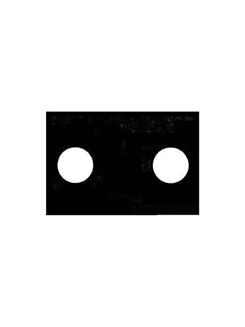 Product image for Mulberry 97113 1.62" 20 Amp Satin 430 Stainless Steel Receptacle Wallplate