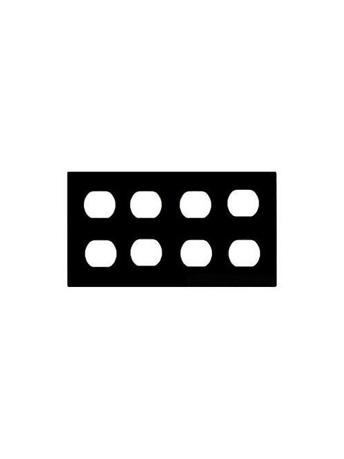 Product image for Mulberry 99104 4-Gang Ivory Wrinkle Steel 4-Duplex Receptacle Wallplate