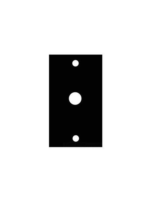 Product image for Mulberry 99201 5/8" 1-Gang Ivory Wrinkle Steel 1-Telephone Wallplate