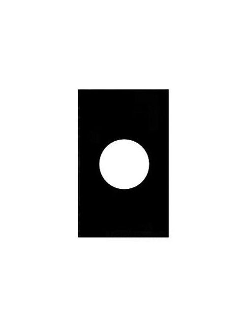 Product image for Mulberry 99229 1.73" 30 Amp 3/4-Wire 1-Gang Ivory Wrinkle Steel Receptacle Wallplate